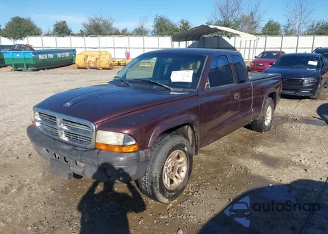 2004 Dodge Dakota z USA, uszkodzony, nr VIN 1D7GL12K54S748043